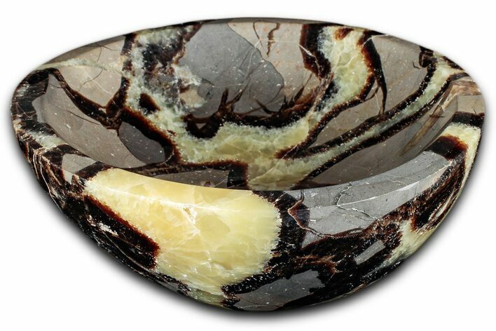 Eye-Eatching, Polished Septarian Dish - Madagascar #350242